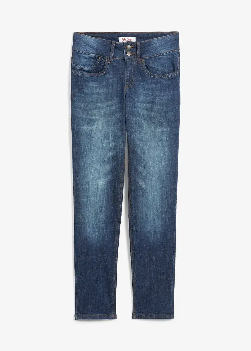 bonprix Klassisch geschnittene Stretch-Jeans mit Doppelknopfverschluss