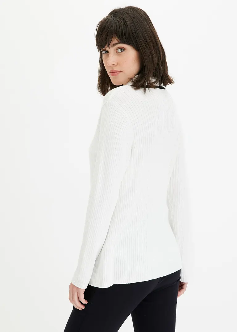 Bonprix Klassisch Schöner Smart Cardigan - Weiß - Damen