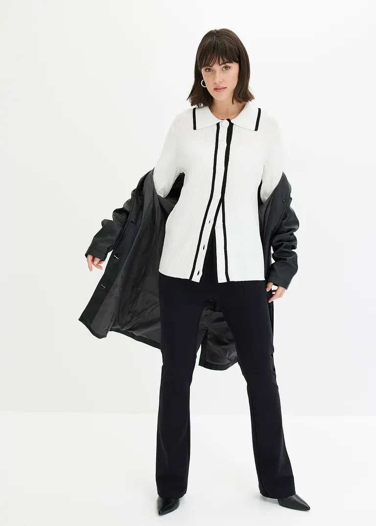 Bonprix Klassisch Schöner Smart Cardigan - Weiß - Damen