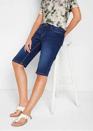 Bonprix Klassische Bermuda Jeans Mit Komfort-Stretch - Blau