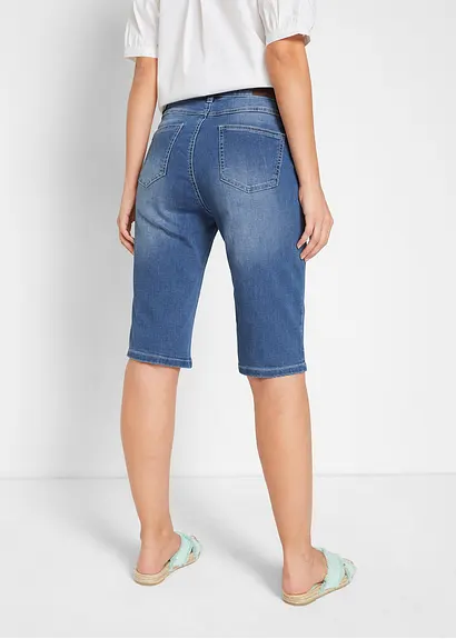 Bonprix Klassische Bermuda Jeans Mit Komfort-Stretch - Blau