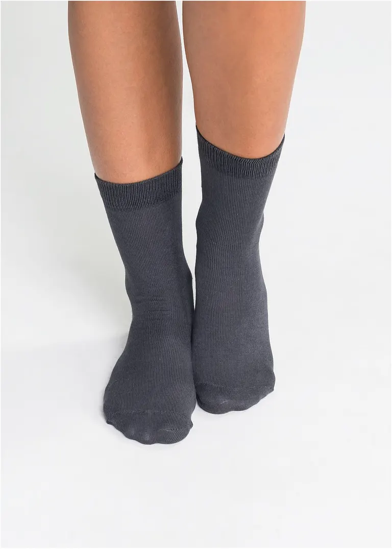 Bonprix Klassische Socken Im 10er Pack - Grautöne - Damen