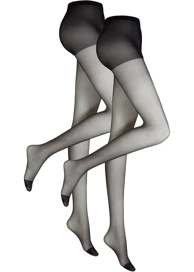 bonprix Klassische Strumpfhose im praktischen 2er Pack - Damen