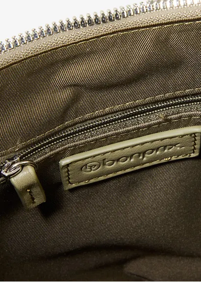 Bonprix Klassische Umhängetasche Aus Lederimitat - Grün - Damen