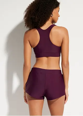 Bonprix Klassischer Bustier Bikini Mit Ringerrücken - Holunderbeere