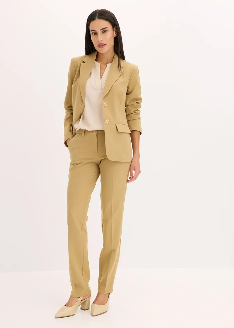 Bonprix Klassischer Hosenanzug Bestehend Aus Komfortabler Anzugshose Und Geschmackvollem Blazer