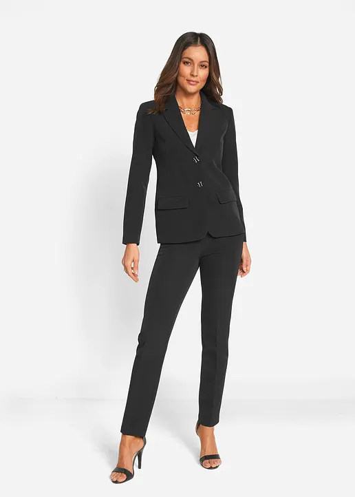 Bonprix Klassischer Hosenanzug Bestehend Aus Komfortabler Anzugshose Und Geschmackvollem Blazer