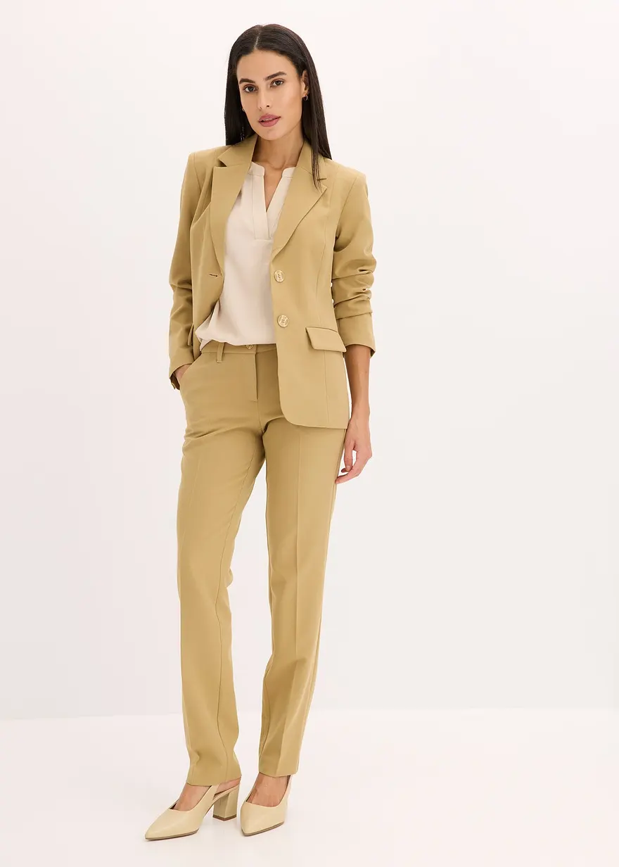Bonprix Klassischer Hosenanzug Bestehend Aus Komfortabler Anzugshose Und Geschmackvollem Blazer