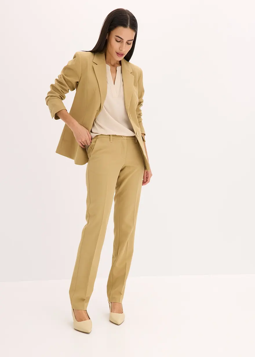 Bonprix Klassischer Hosenanzug Bestehend Aus Komfortabler Anzugshose Und Geschmackvollem Blazer