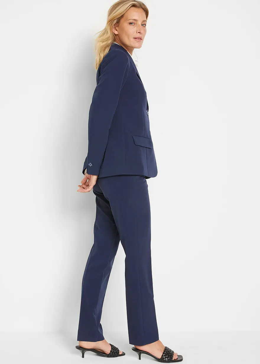 Bonprix Klassischer Hosenanzug Bestehend Aus Komfortabler Anzugshose Und Geschmackvollem Blazer