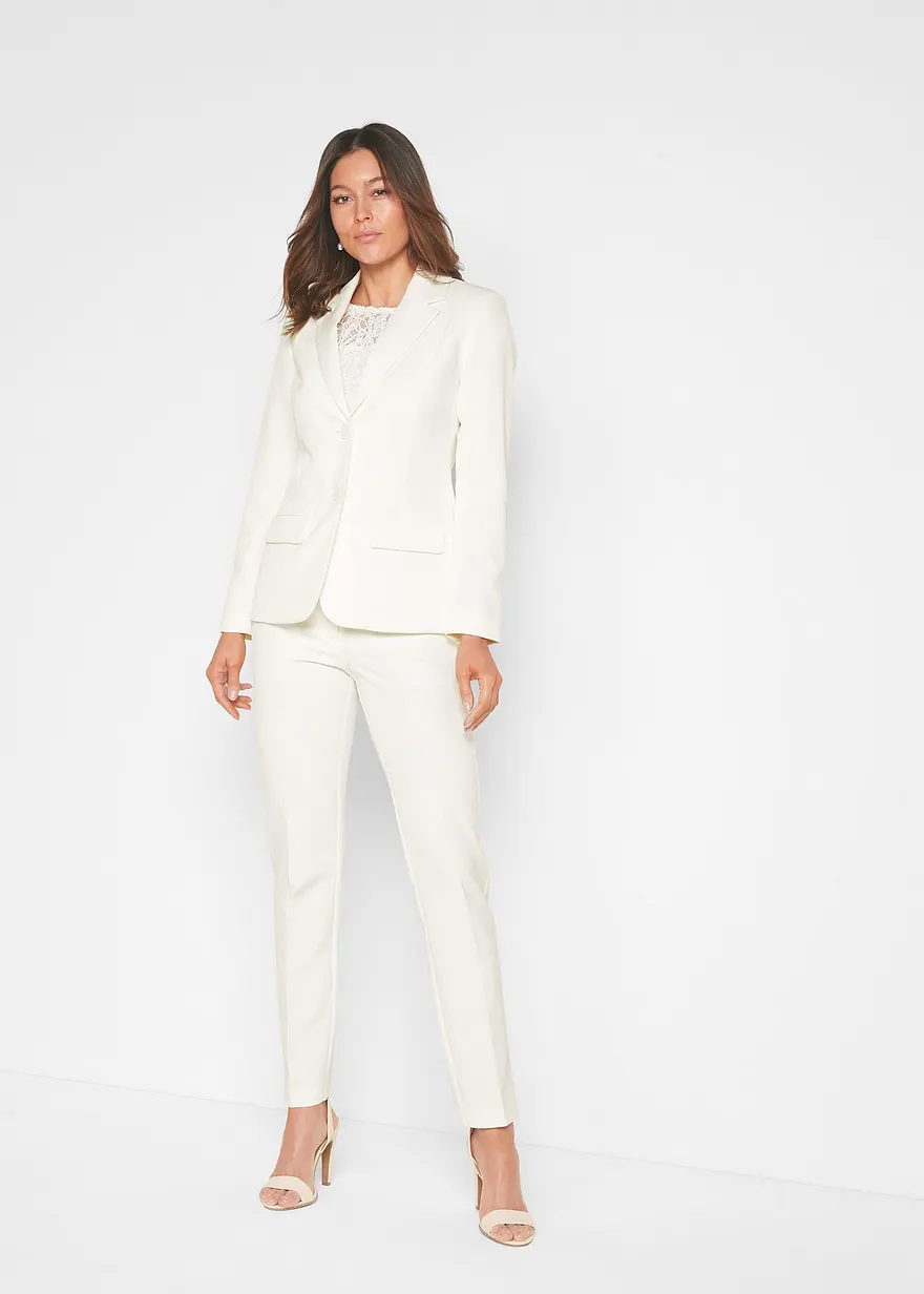 Bonprix Klassischer Hosenanzug Bestehend Aus Komfortabler Anzugshose Und Geschmackvollem Blazer