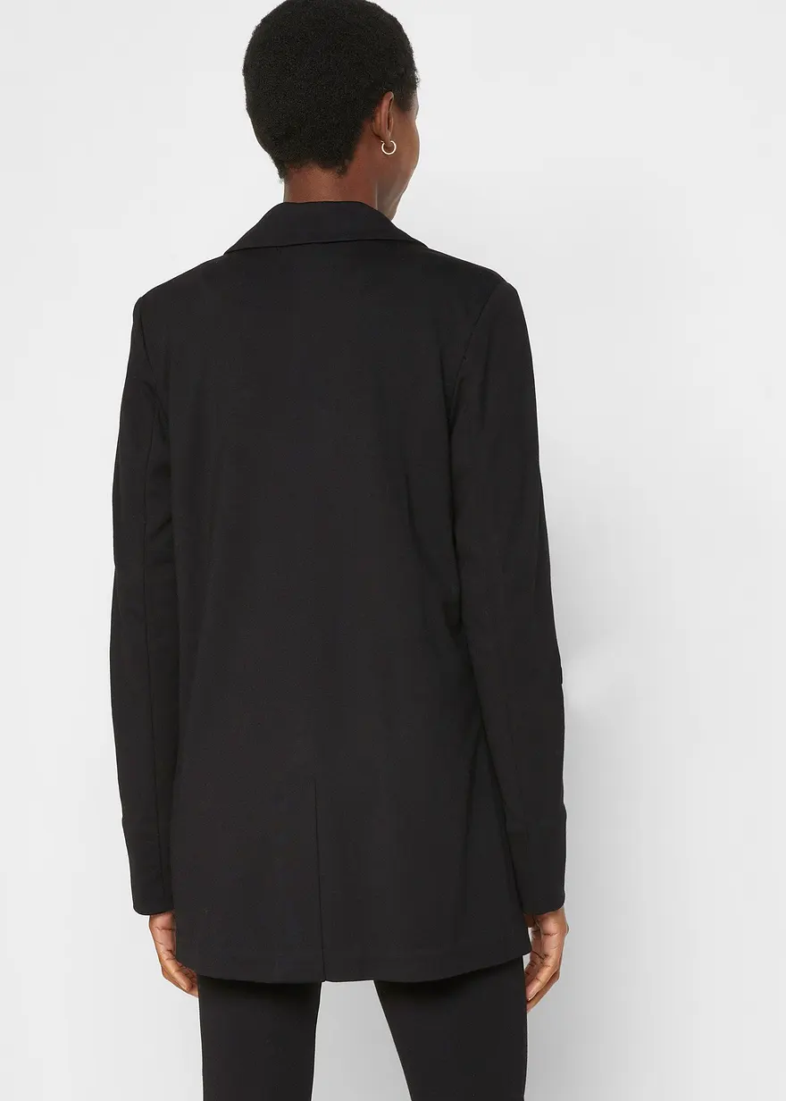 Bonprix Klassischer Longblazer Aus Stretchware Mit Turn-Up Ärmel - Damen