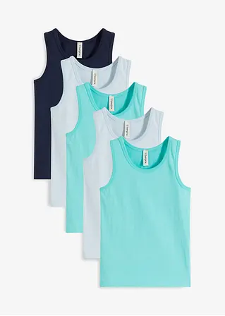 bonprix Klassisches Kinder Unterhemd im 5er Pack - Kinder