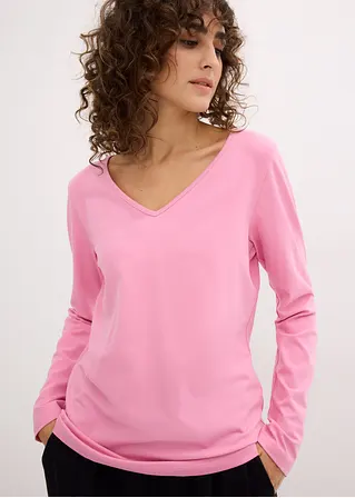 Bonprix Klassisches Langarmshirt Mit V-Ausschnitt 2er Pack