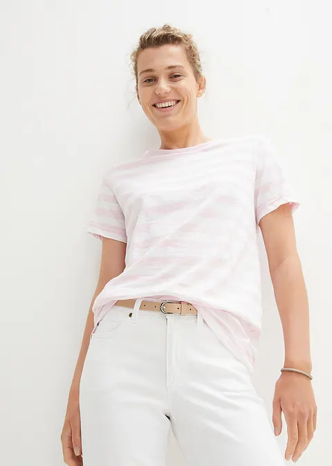 Bonprix Klassisches T-Shirt Mit Kurzen Ärmeln - Damen