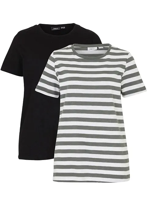 bonprix Klassisches T-Shirt mit kurzen Ärmeln - Damen
