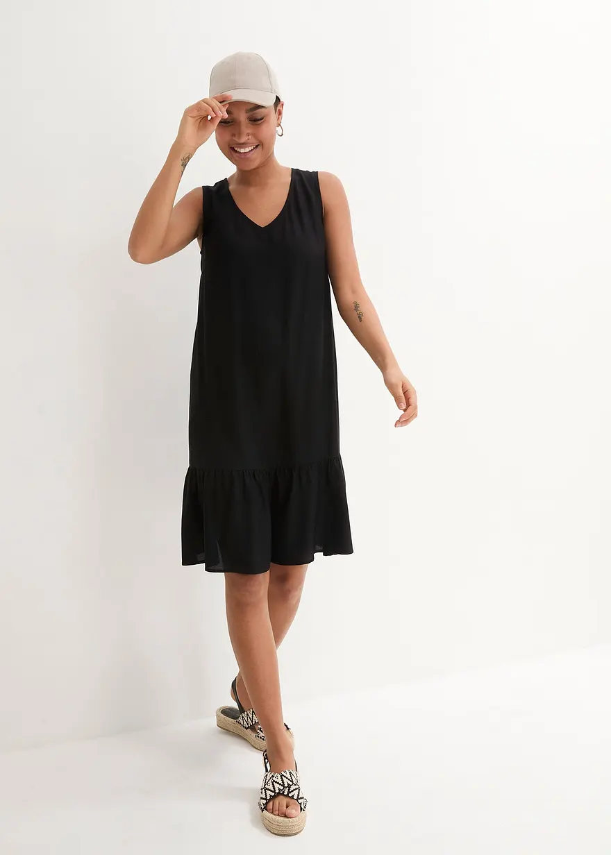 Bonprix Kleid In A-Linie Aus Herrlich Fließender Viskose-Qualität - Damen