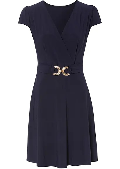 bonprix Kleid mit dekorativer Schnalle vorne an der Taille