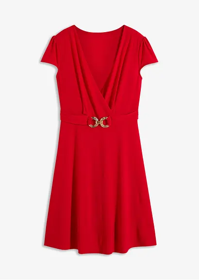bonprix Kleid mit dekorativer Schnalle vorne an der Taille