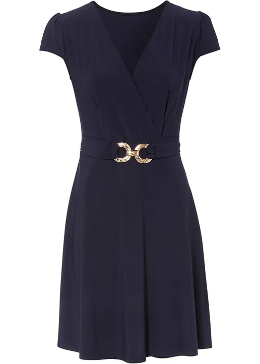 bonprix Kleid mit dekorativer Schnalle vorne an der Taille