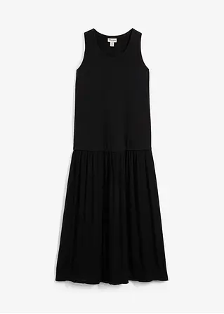 bonprix Kleid mit längerem Tanktop-Oberteil und Rock im Materialmix