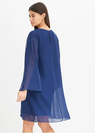 Bonprix Kleid Mit Strasssteinapplikation Aus Feinem Chiffon Mit Überlappung