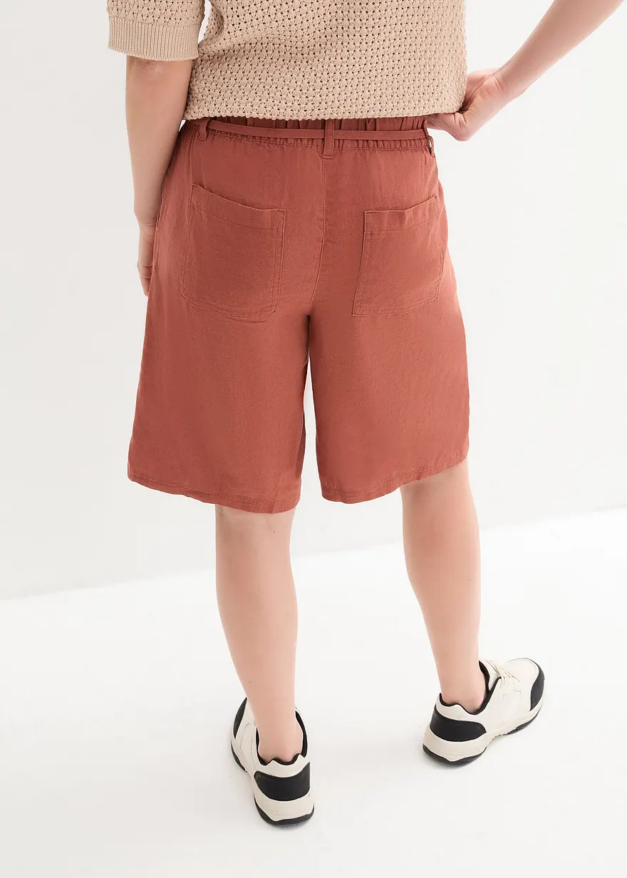 Bonprix Knielange Shorts Aus Einem Luftigen Leinen-/Viskosemischgewebe