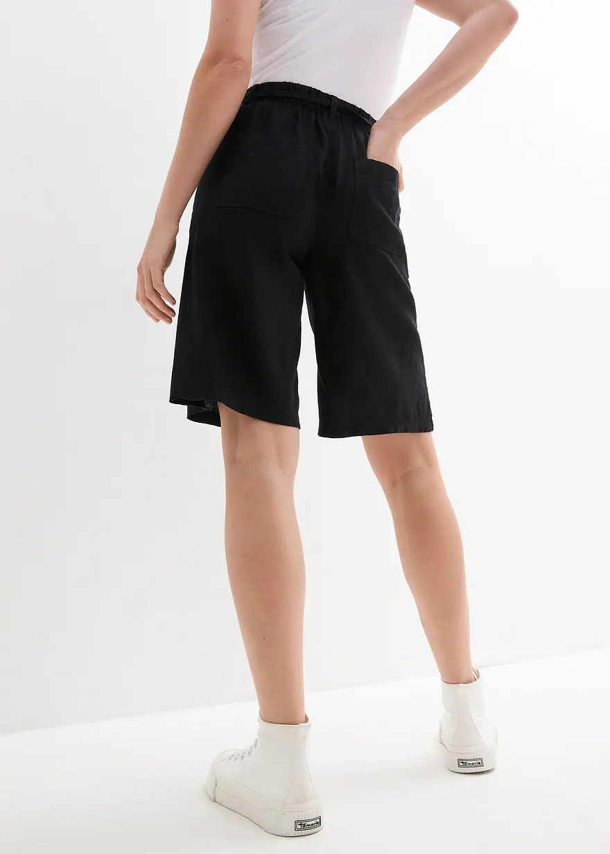 Bonprix Knielange Shorts Aus Einem Luftigen Leinen-/Viskosemischgewebe