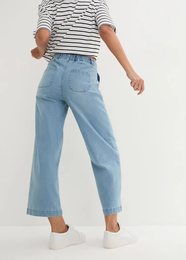 Bonprix Knöchelfreie High-Waist-Jeans Bietet Bewegungsfreiheit Für Jede Silhouette