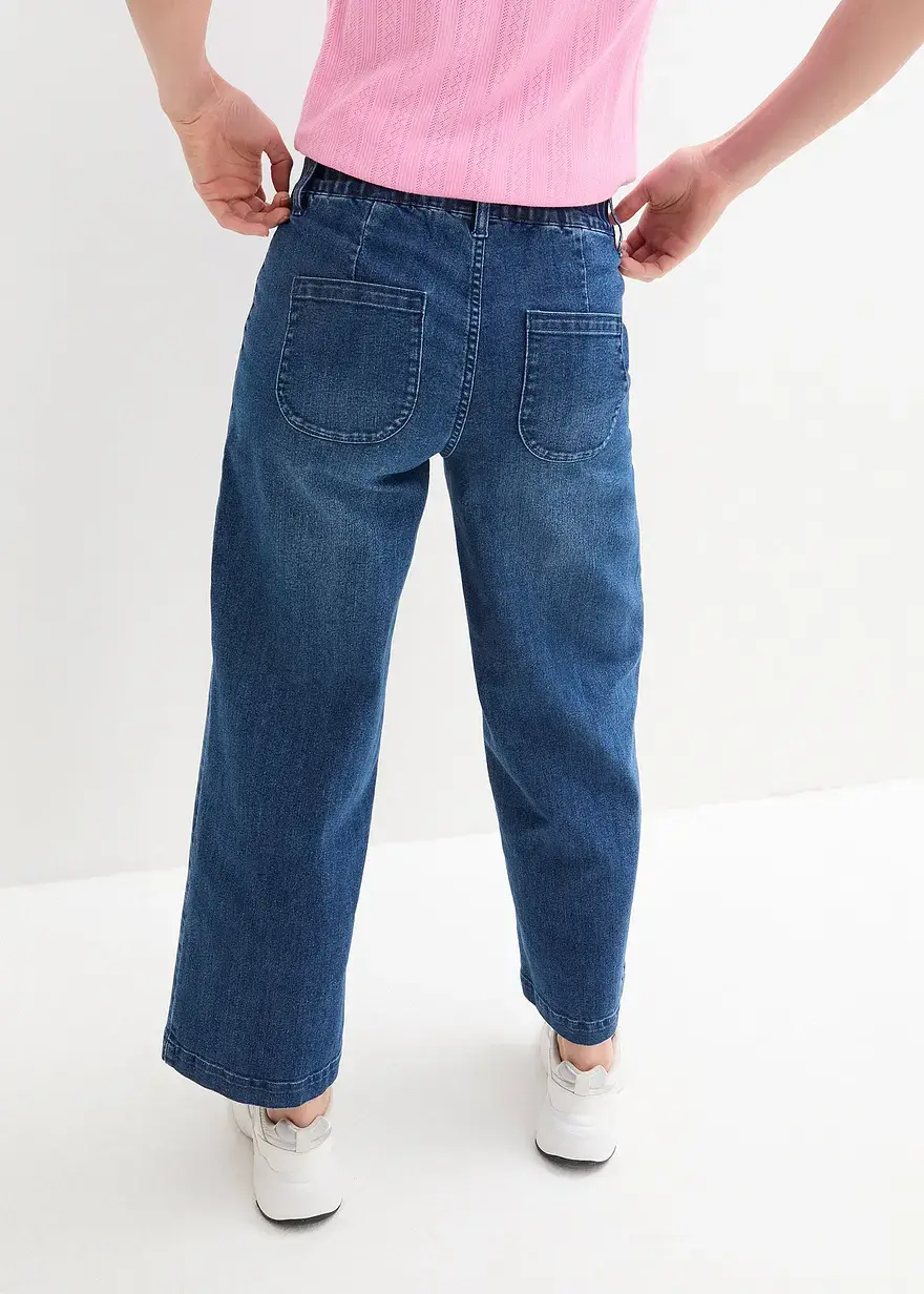 Bonprix Knöchelfreie High-Waist-Jeans Bietet Bewegungsfreiheit Für Jede Silhouette