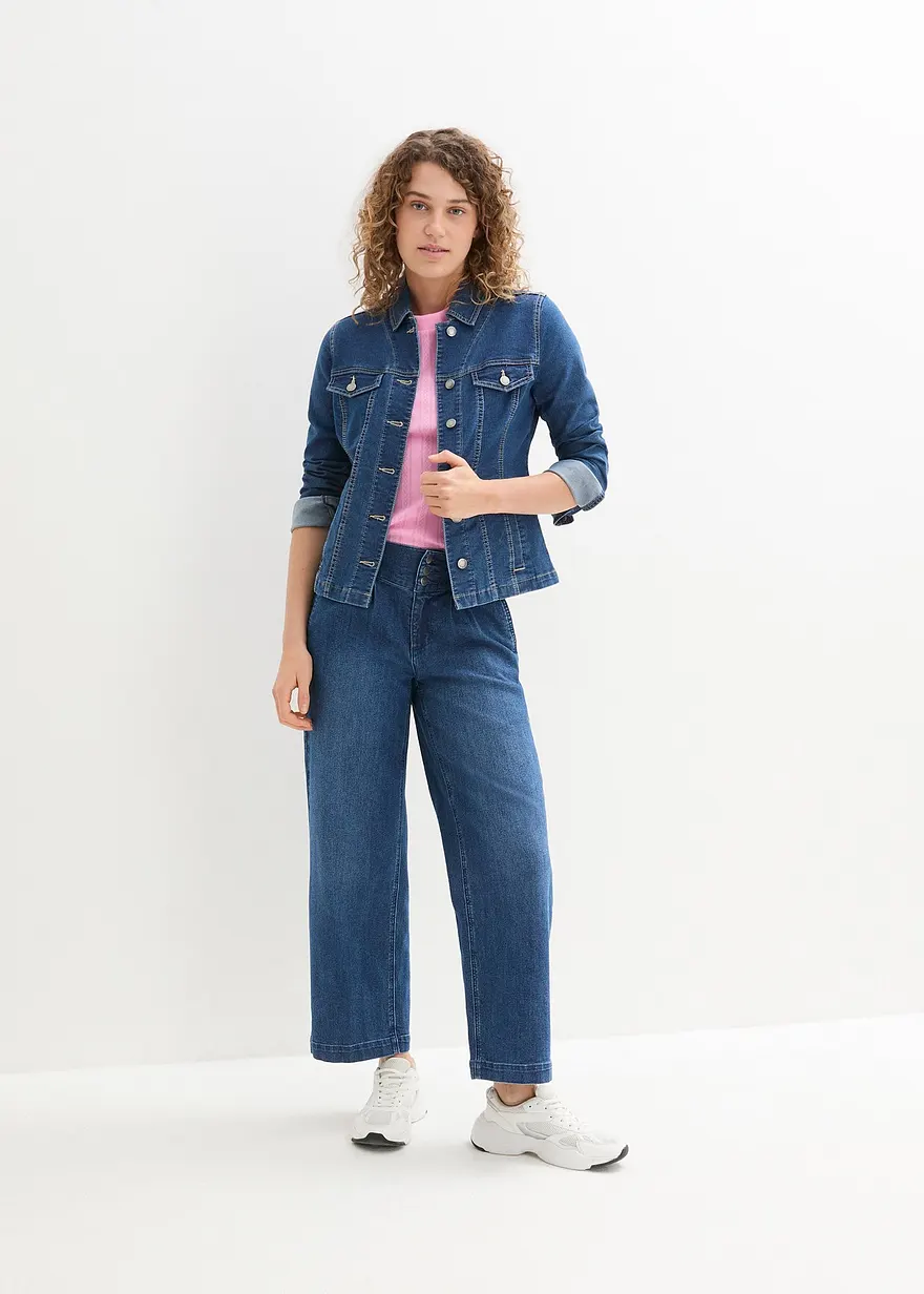 Bonprix Knöchelfreie High-Waist-Jeans Bietet Bewegungsfreiheit Für Jede Silhouette