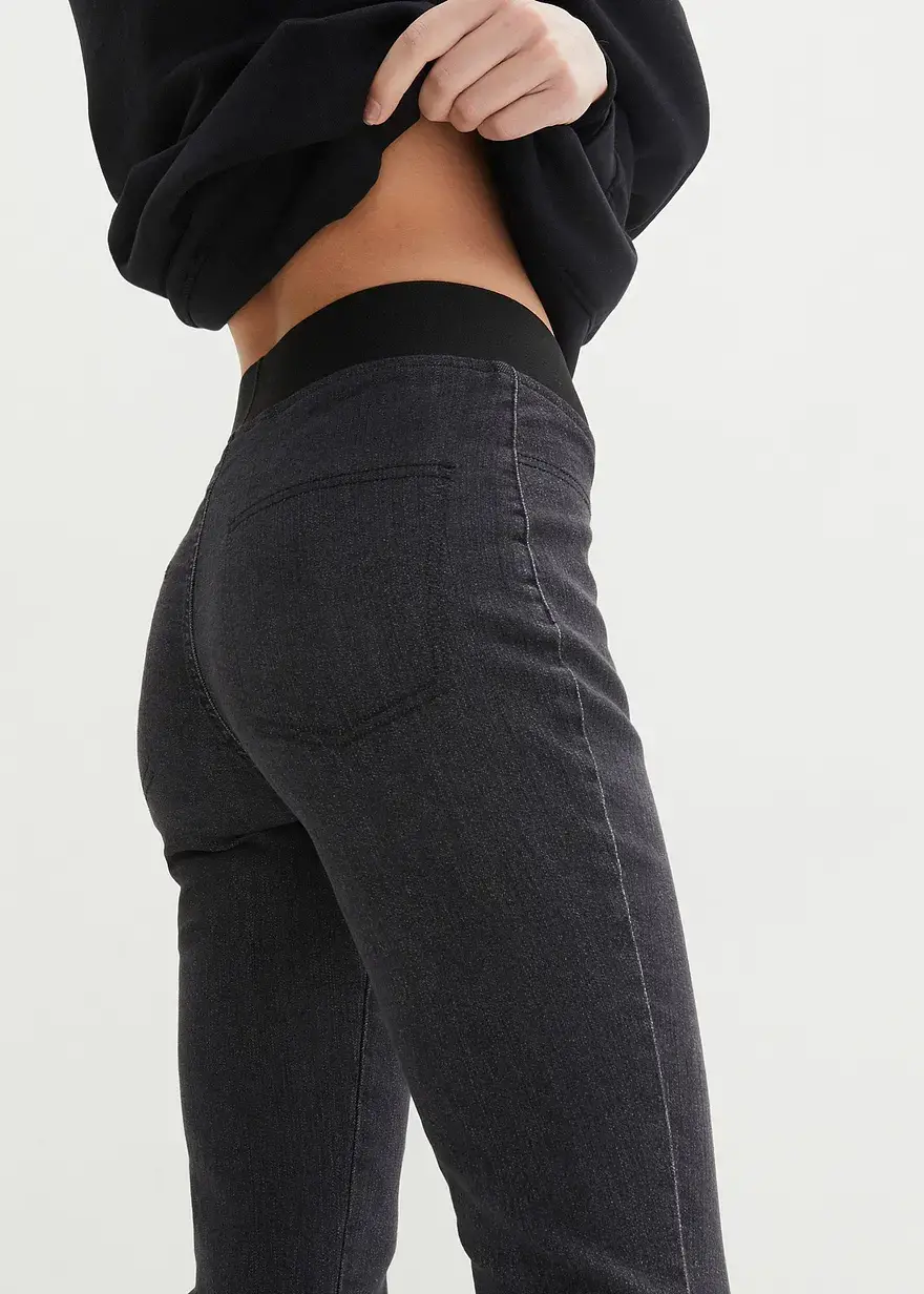 Bonprix Kombinationsstarke Basic-Leggings In Jeansoptik Mit Angedeuteten Taschen