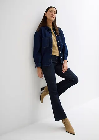 Bonprix Kombistarke Basic-Stretch-Jeans Im 5-Pocket-Style - Blau Petite