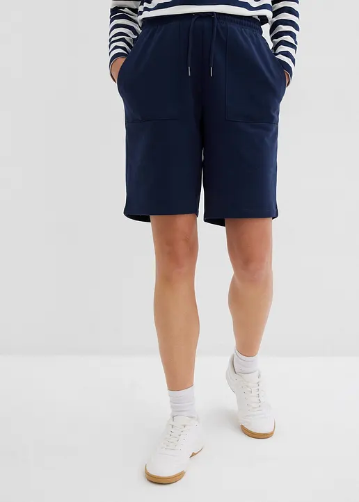 Bonprix Komfortabel Sitzende Sweat-Shorts Mit Großen Taschen Und Bequembund