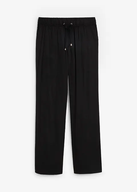 bonprix Komfortable Hose mit elastischem Bund - schwarz - Damen
