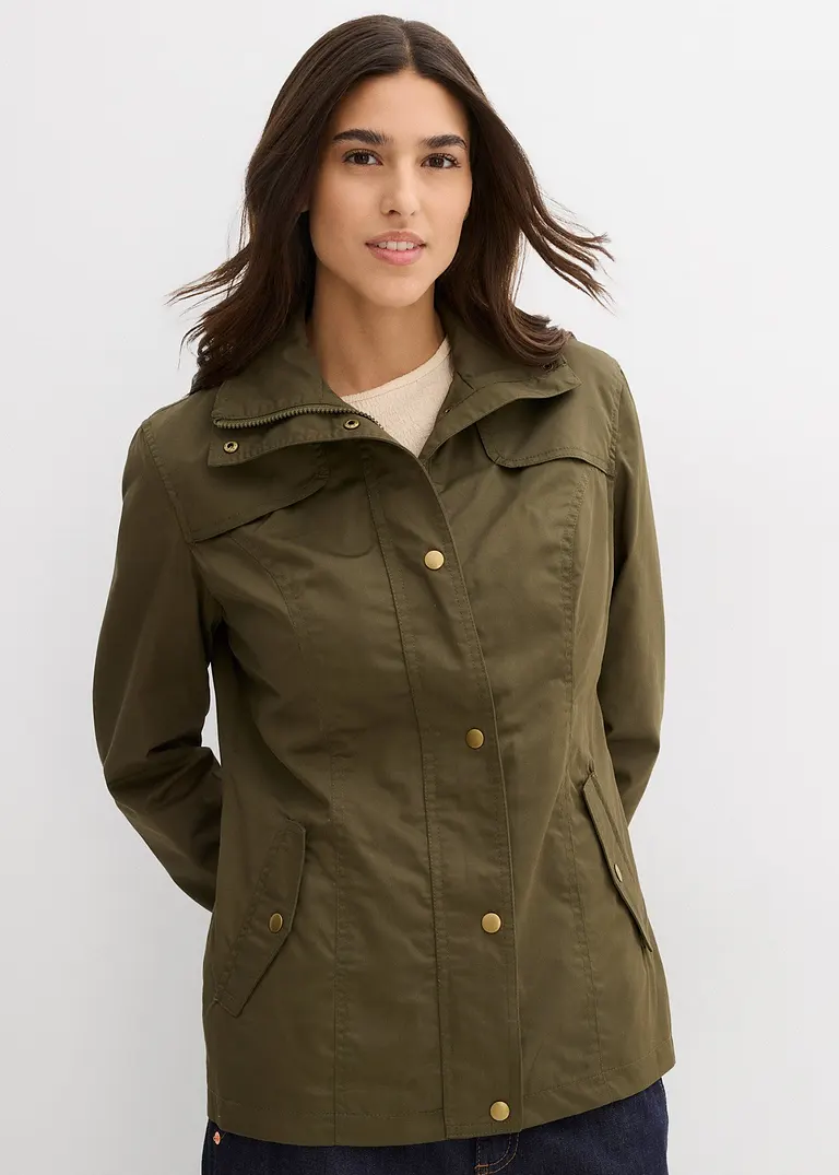 Bonprix Komfortable Jacke Mit Komfortablen Seitentaschen - Grün