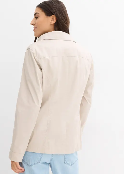 Bonprix Komfortable Jacke Mit Komfortablen Seitentaschen - Grau
