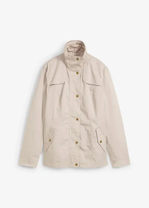 bonprix Komfortable Jacke mit komfortablen Seitentaschen - grau