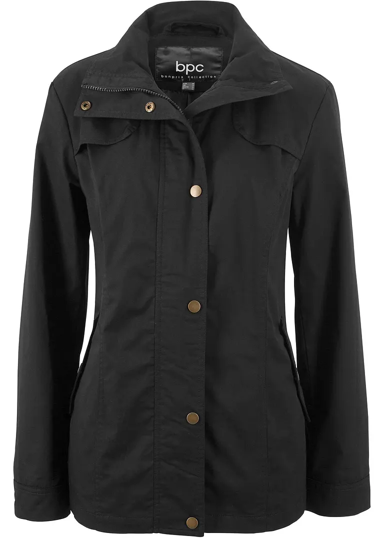 bonprix Komfortable Jacke mit komfortablen Seitentaschen - schwarz