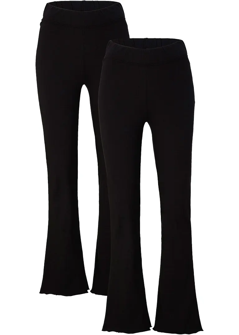 bonprix Komfortable Leggings aus Bio Baumwolle mit Bequembund - schwarz