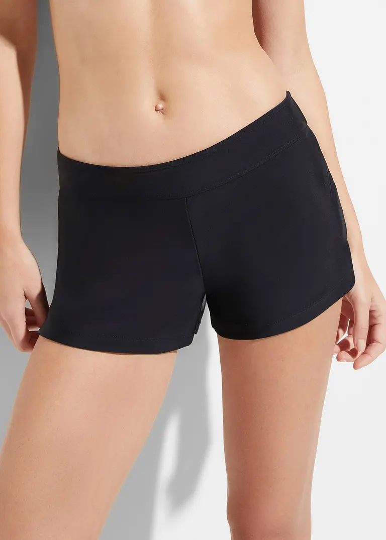 Bonprix Komfortable Shorts In Klassischem Design - Schwarz