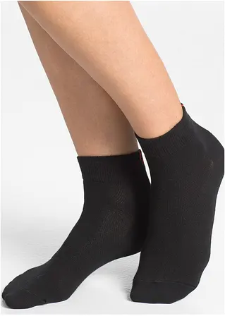 Bonprix Komfortable Sportsocken Mit Schriftzug - Schwarz/ Farbig - Damen