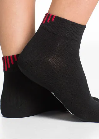 Bonprix Komfortable Sportsocken Mit Schriftzug - Schwarz/ Farbig - Damen