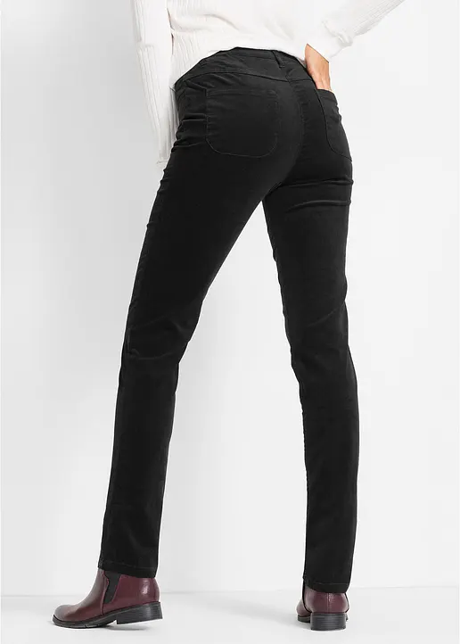 Bonprix Komfortable Stretch-Cordhose In Slim Fit - Braun Petite - Damen