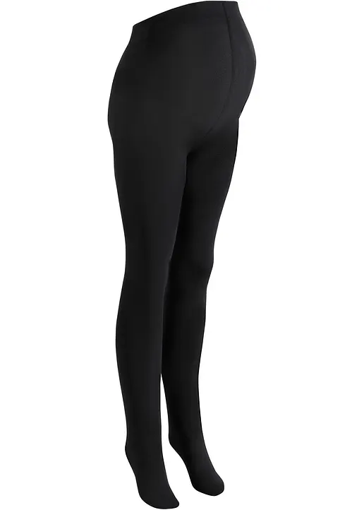 bonprix Komfortable Strumpfhose für die Schwangerschaft - schwarz - Damen