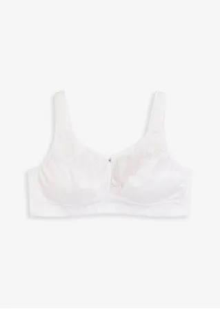 bonprix komfortabler BH mit edler Spitze - weiß Cup C - Damen