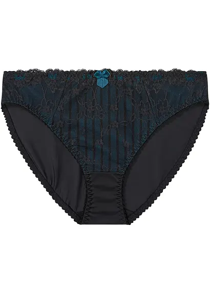 bonprix Komfortabler Slip im geschmackvollen Design - schwarz