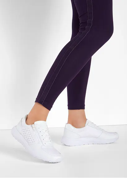 Bonprix Komfortabler Sneaker In Schönem Design - Weiß - Damen