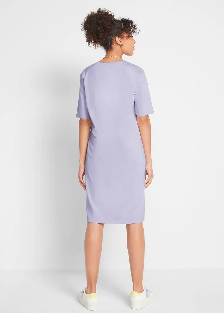 Bonprix Komfortables T-Shirtkleid Mit Halblangen Ärmeln Und Rundhalsausschnitt