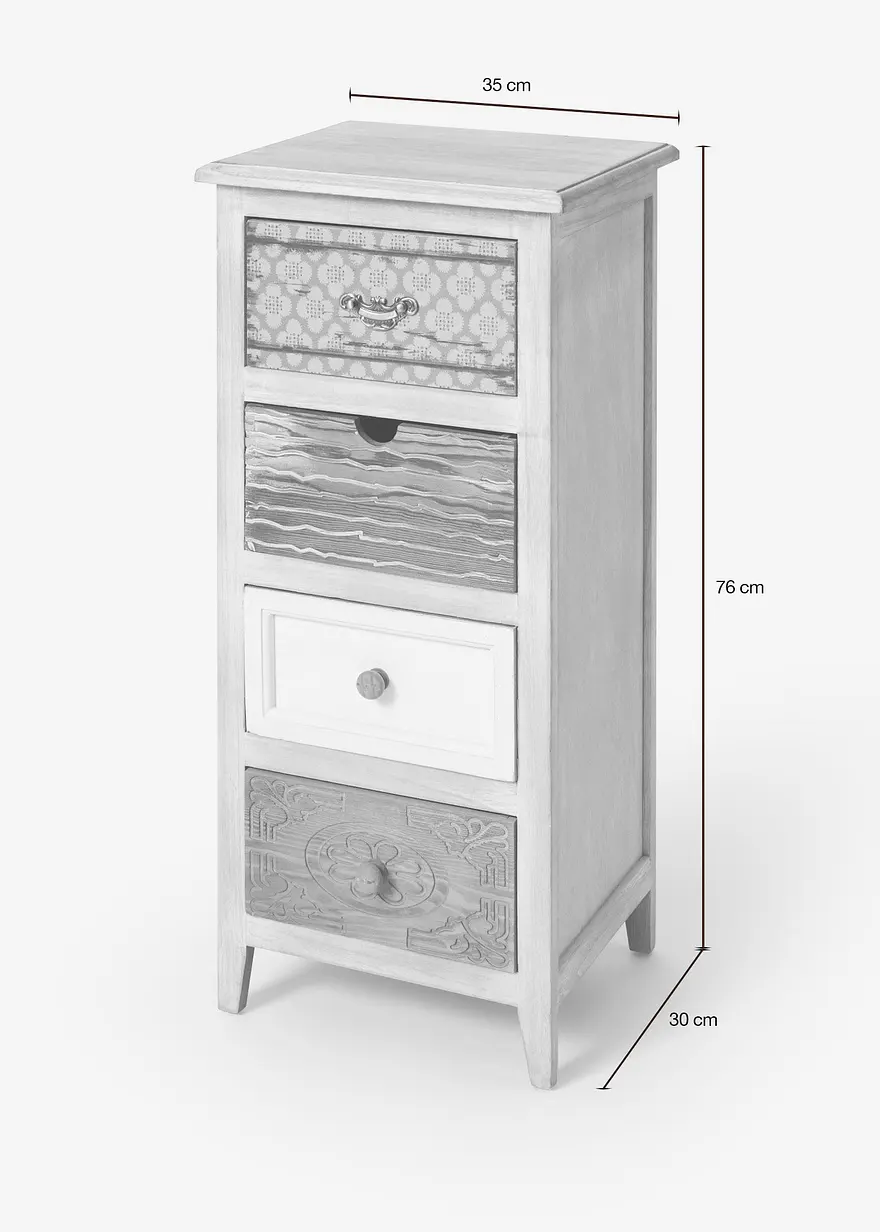 Bonprix Kommode Im Retrolook - Beige Kommode - Wohnen & Garten